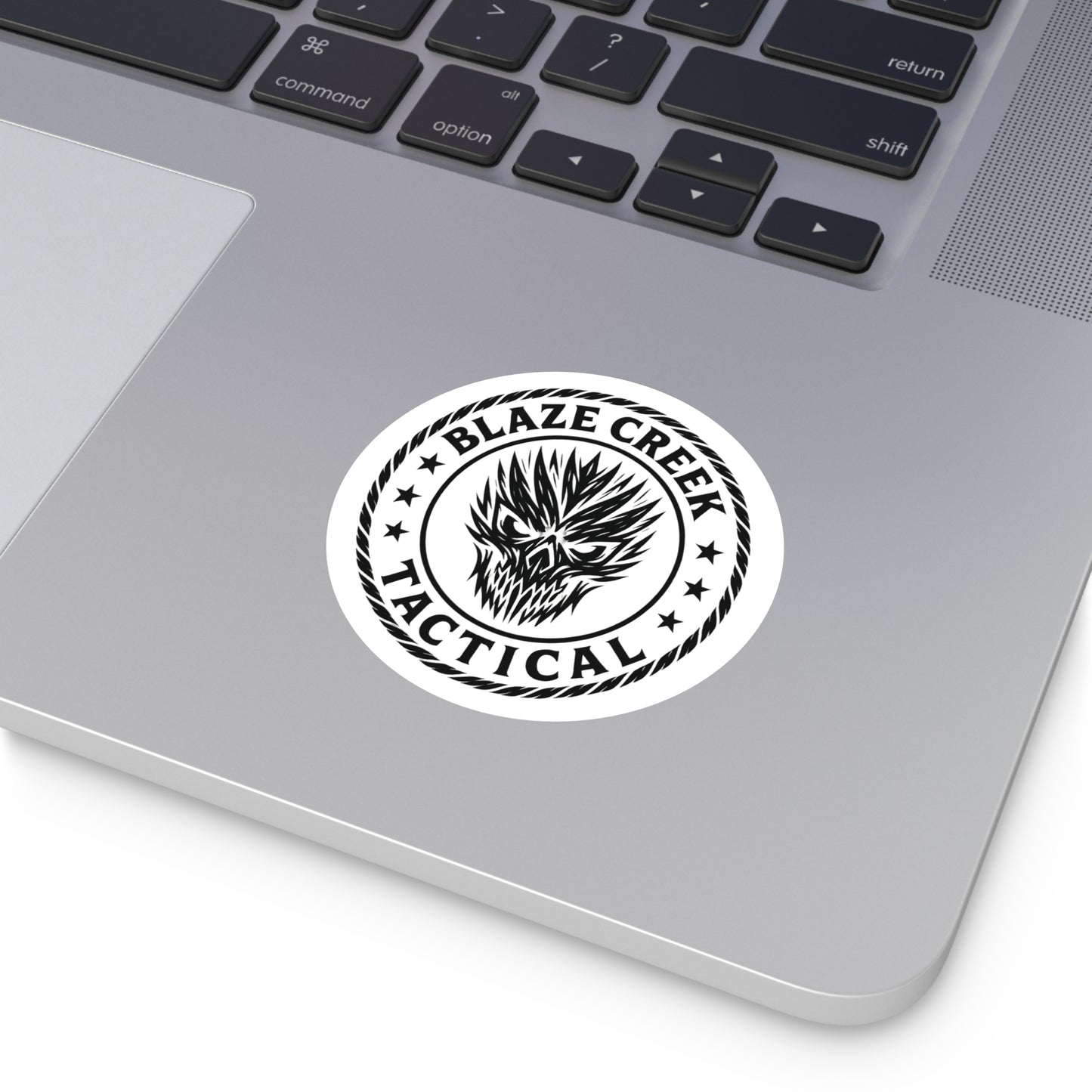 Blaze Creek Tactical Round Stickers - Durable Indoor/Outdoor Decals for Adventure Lovers