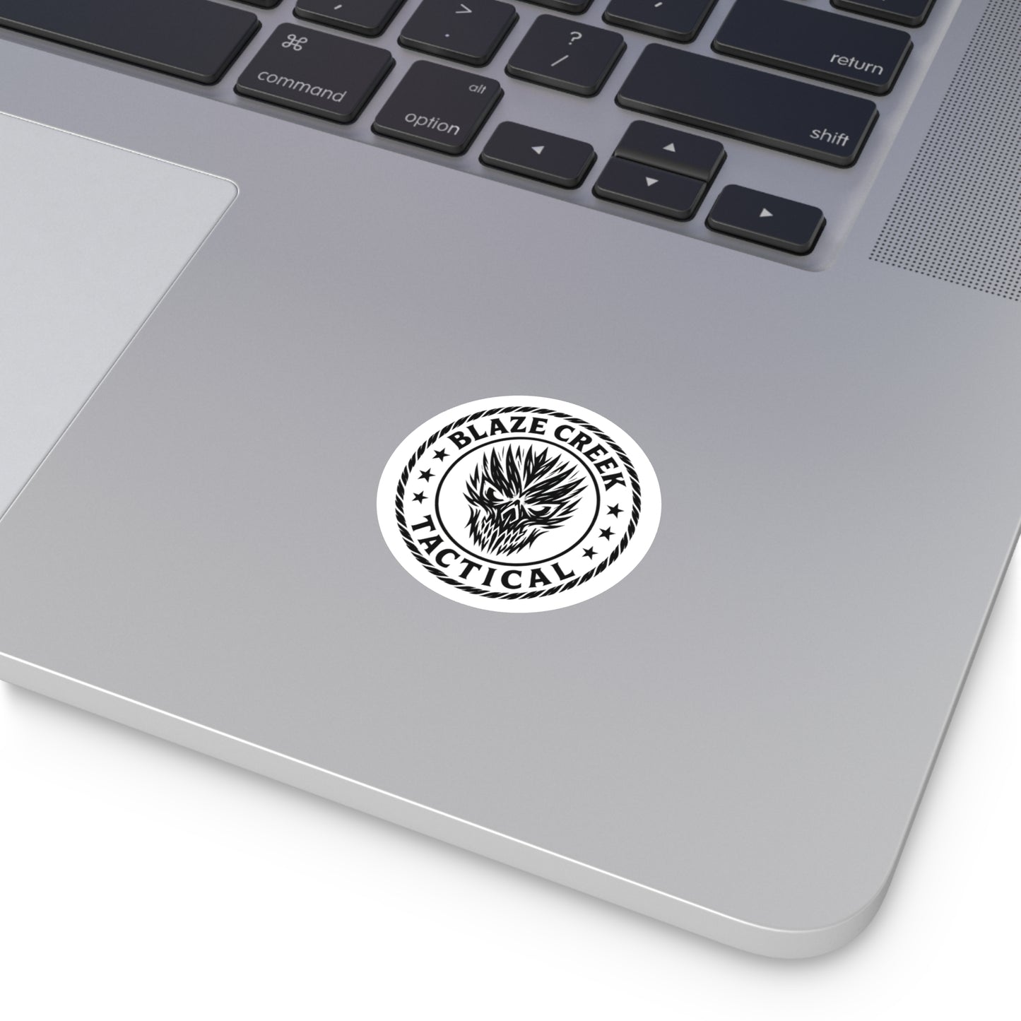 Blaze Creek Tactical Round Stickers - Durable Indoor/Outdoor Decals for Adventure Lovers