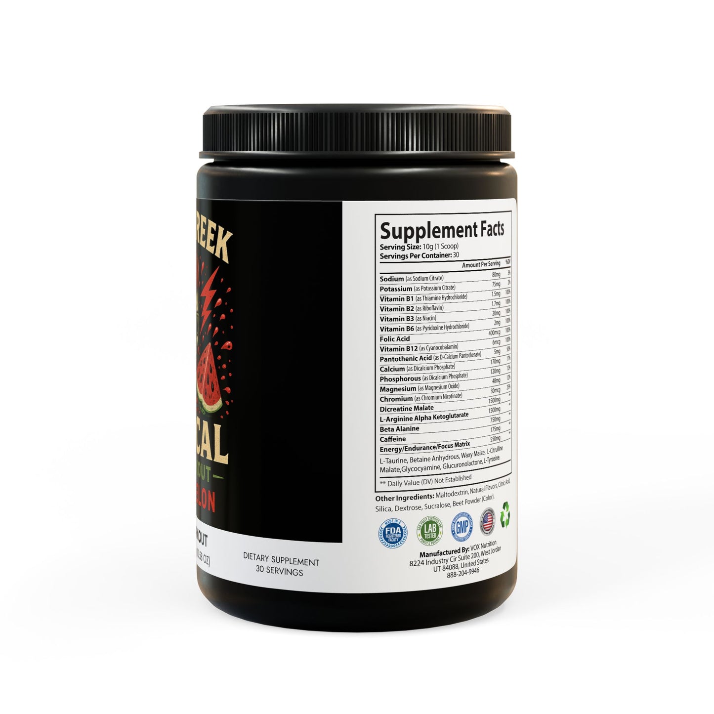Pre-Workout Supplement, Watermelon (300g, 10.58oz)