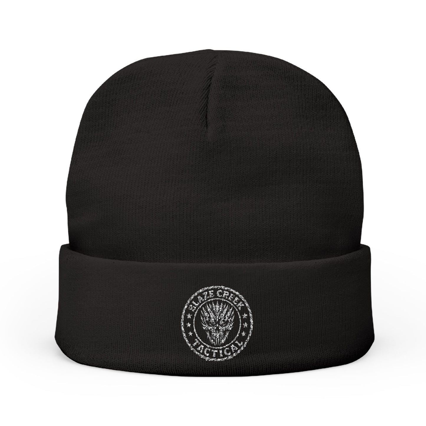 Beanie Hat - Blaze Creek Tactical Embroidered Knit Beanie for Warmth