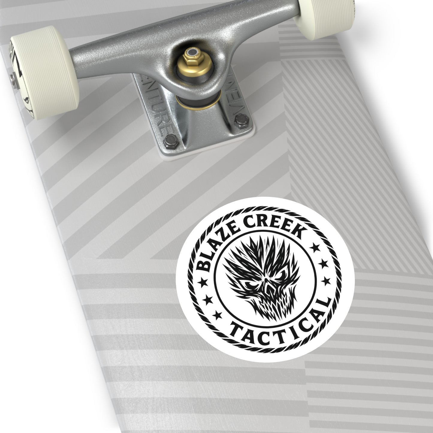 Blaze Creek Tactical Round Stickers - Durable Indoor/Outdoor Decals for Adventure Lovers